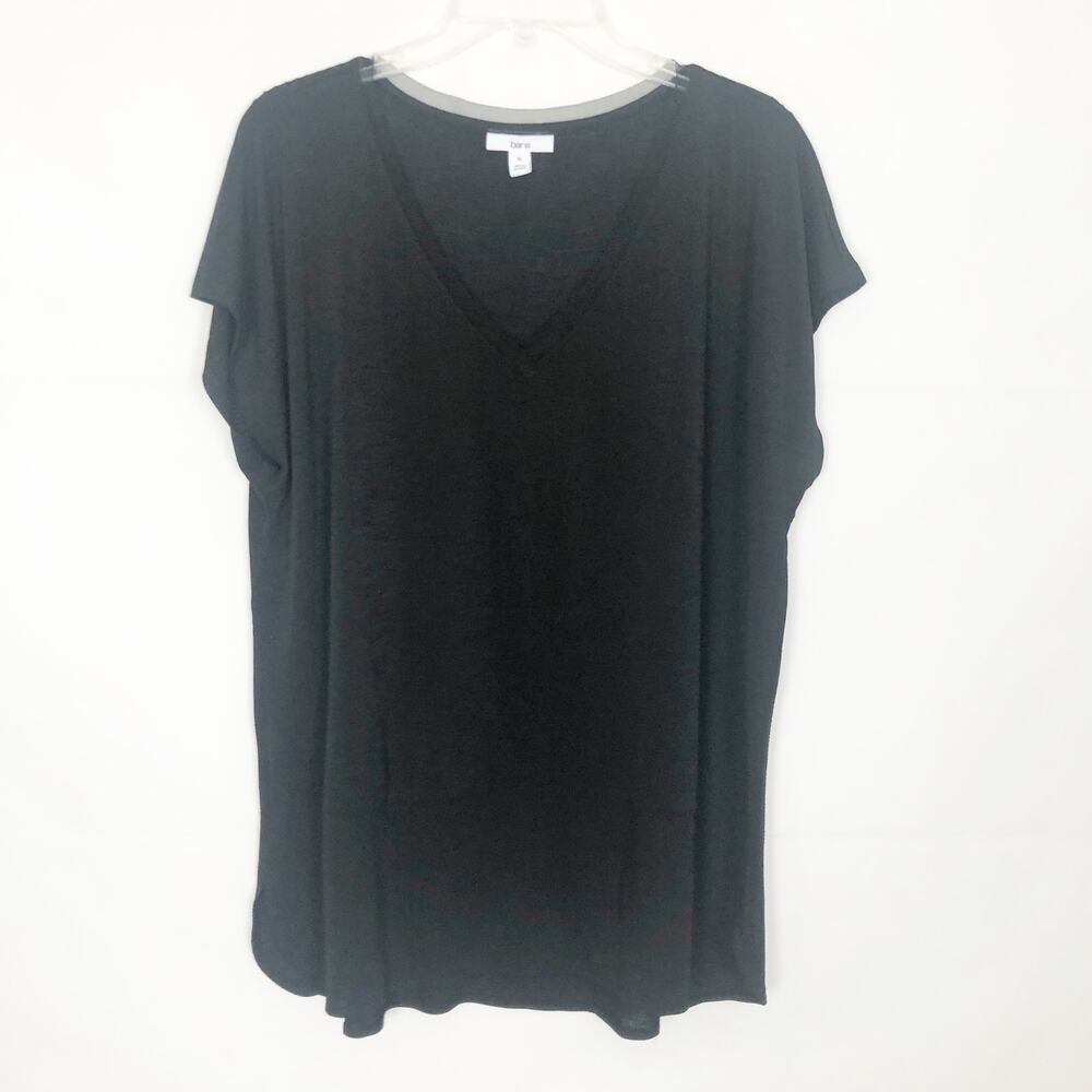 Bar III V-Neck Short Sleeve Top Size S Workwear Casual